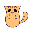 小猫 黑眼圈 点头 可爱