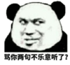 暴漫 文字表情包 骂你两句不乐意听了 熊猫头 搞笑 逗