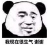 暴漫 文字表情包 我现在很生气 谢谢 搞笑 逗 魔性