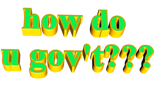 怎样 易懂的 引用 绿色 黄色的 animatedtext 政府 你怎么管理？？？ 政府关闭