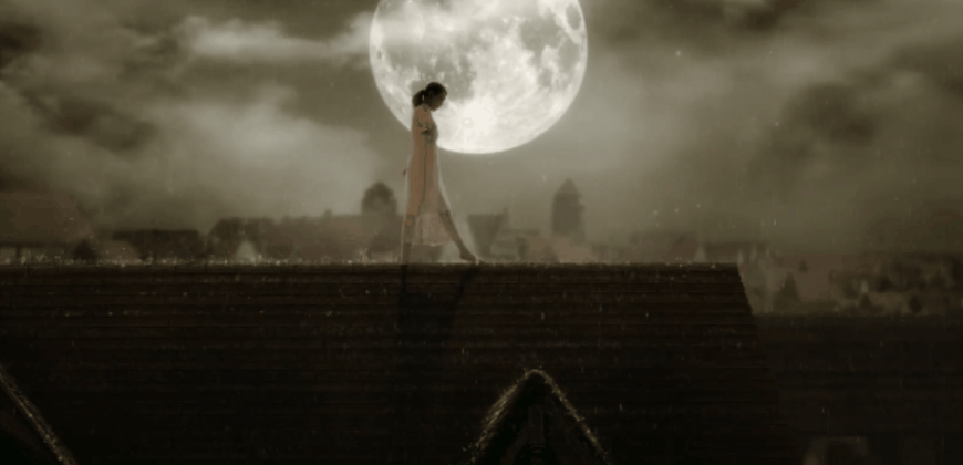 MV 夜晚 宣美 屋顶 月亮 满月
