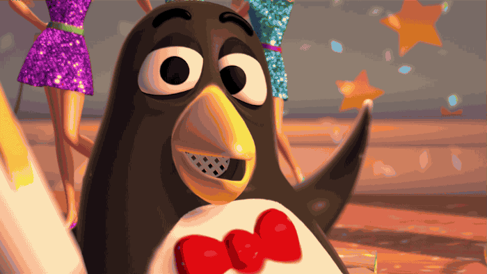 歌曲 聚会 迪士尼 GIF 可爱的 企鹅 皮克斯 玩具总动员2 喘息