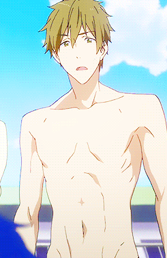 少年 帅气 肌肉 白云