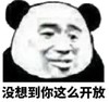 暴漫 文字表情包 没想到你这么开放 搞笑 沙雕 魔性