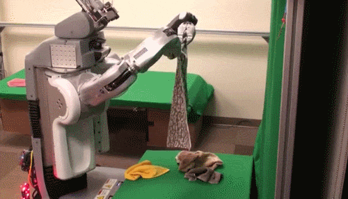 机器人 毛巾 折叠 自动