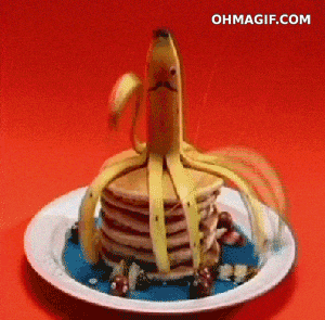 香蕉  有趣的 食物 动画