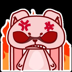 万能兔gif呆萌gif跺脚gif生气gif