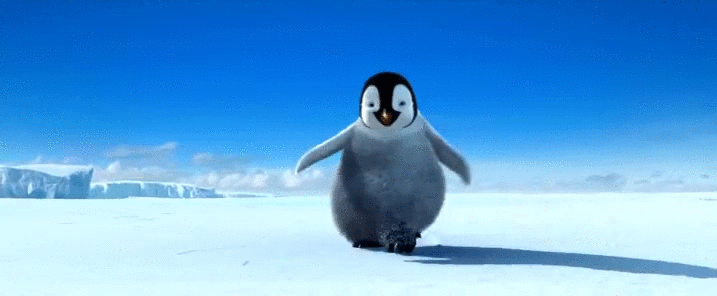 企鹅 penguin 快乐的大脚