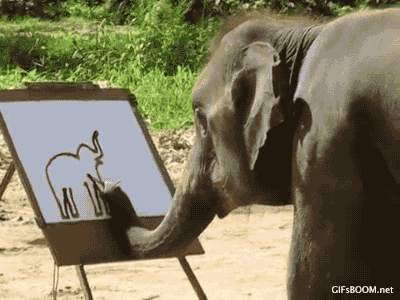 大象 绘画