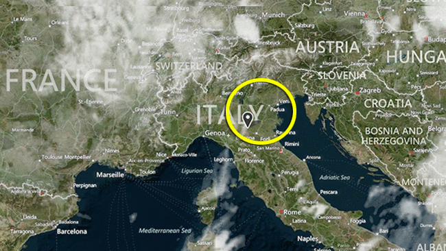 意大利 地图 北方 龙卷风
