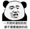 熊猫头 文字表情包 一天就知道拍拍拍都不需要搬砖的吗 搞笑 逗 沙雕