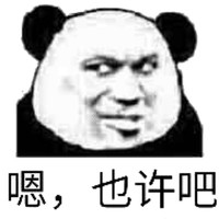暴漫 熊猫头 嗯 也许吧 搞怪 逗