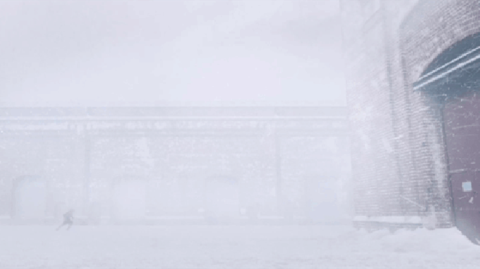Cinemagraph 冬季 室外 风雪