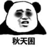 暴漫 文字表情包 秋天困 搞笑 逗 熊猫头