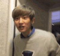 EXO 朴灿烈 手势 打招呼