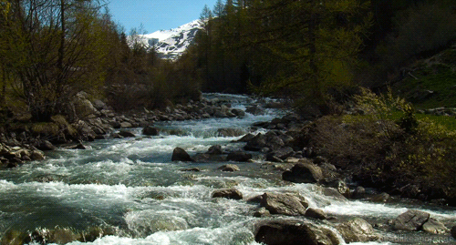 风景  河流  山脉  野生法国   法国阿尔卑斯山