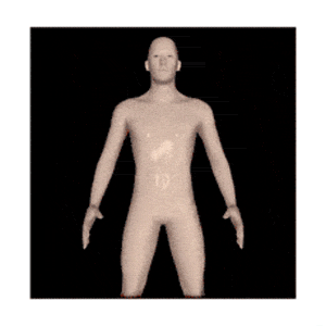 创意 好吓人 3D 人体 裸男 面部