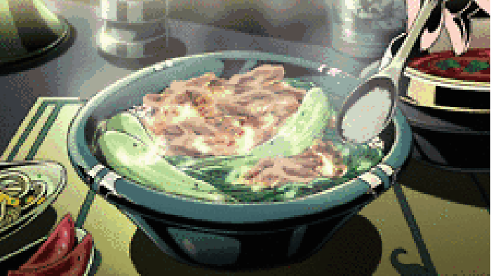青菜 食物 热饭 小勺