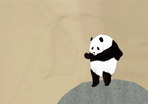 熊猫 跳舞 可爱 动画 panda