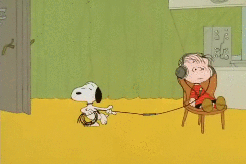 史努比 Snoopy 拉 摔倒