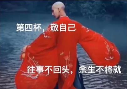 抖音 一杯敬自己 往事不回头 帅哥
