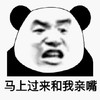 暴漫 熊猫头 马上过来和我亲嘴 亲亲 搞怪 逗