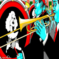 迷幻的 psychedelic 二维 鬼马画风