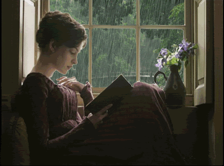 下雨天 读书 窗台 清新 雨点 暮春时节
