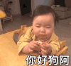 萌娃 黄夏温 你好狗啊 白眼 搞怪 逗