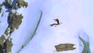 滑雪 大视野 雪谷 户外运动 酷 勇敢 山峰 雪 飞