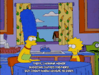 辛普森一家 母女 交谈