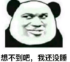 暴漫 文字表情包 想不到吧 我还没睡 搞笑 逗 沙雕