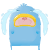 企鹅娘 眼泪 大嘴 蓝色