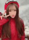 长发美女 网红 直播 可爱