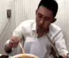 吃面 剪刀 奇葩 搞笑