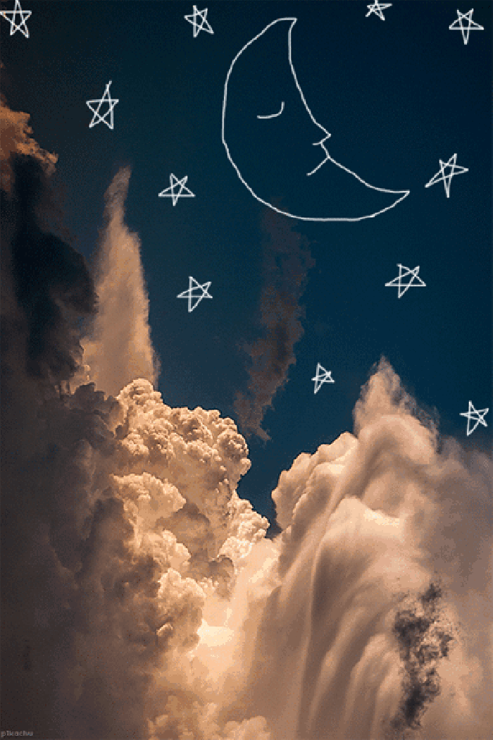 月亮 星星 夜空 美丽