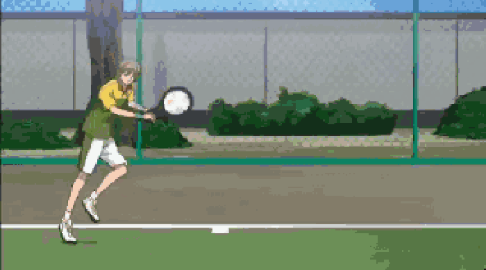 网球王子 打网球 男神 白发