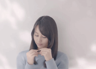 长发 无聊 可爱 开心