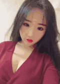 美女 性感 红衣服 撩头发 红嘴唇