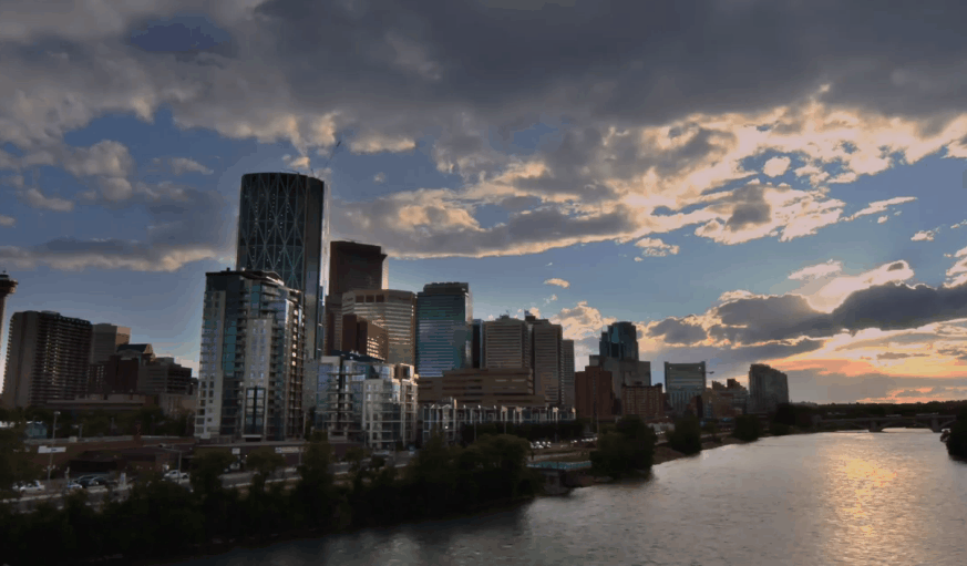 云朵 加拿大 城市 建筑 河流 纪录片 风景