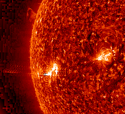 太阳 科学 波显示 极端