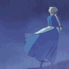 卡通 哈尔的魔法城堡 宫崎骏 宫崎骏动画 美女 下雨 雨
