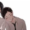 情侣头像 女生 男生 靠肩 可爱