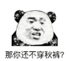 熊猫头 搞笑 雷人 斗图 那你还不穿秋裤