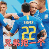 内马尔 兄弟抱一个 开心 soogif soogif出品