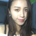 美女 长发 歪头