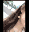 女神棕色长发 买鞥 捂胸口