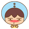 女孩 脸红 眼珠转来转去 无聊
