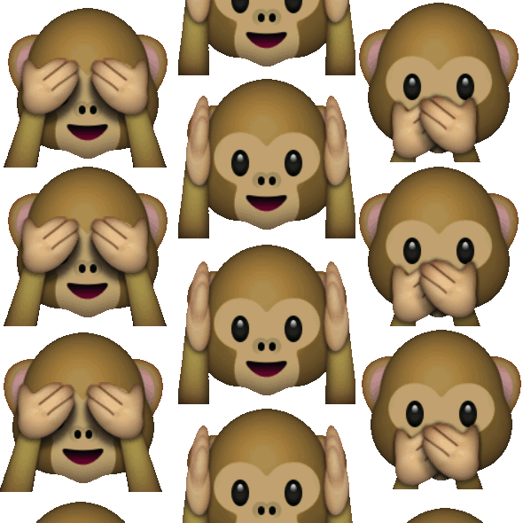 易懂的 我做的 猴子 表情符号 猴子表情 等 不看邪恶 我自己的 不说邪恶 没有听到邪恶 自己创造的