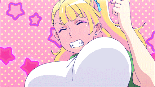 卡通 女孩 奔跑 丰满